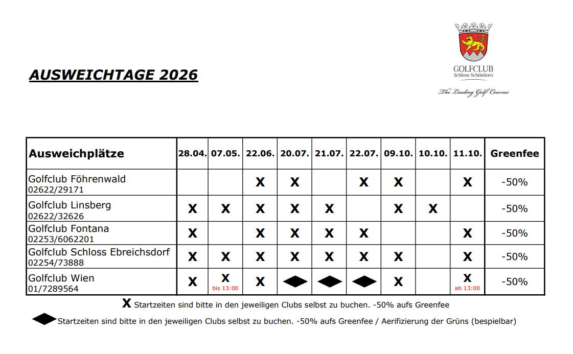 Ausweichtage