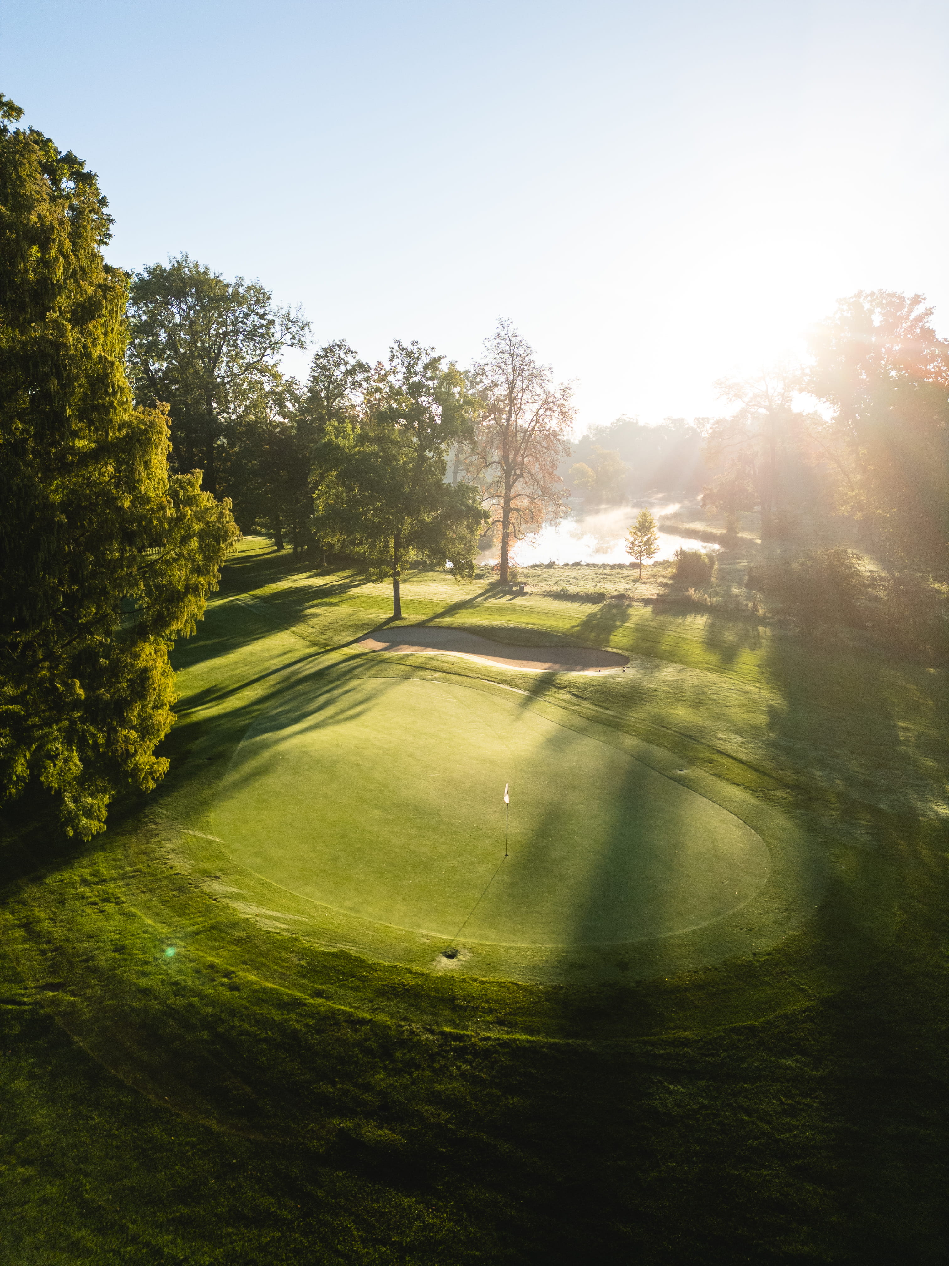 Golfplatz Luftaufnahme